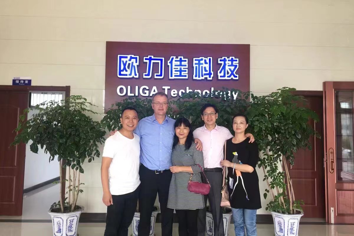 British businessmen visiting the factory